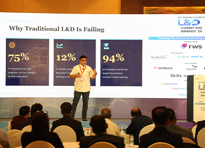 Business delegates networking